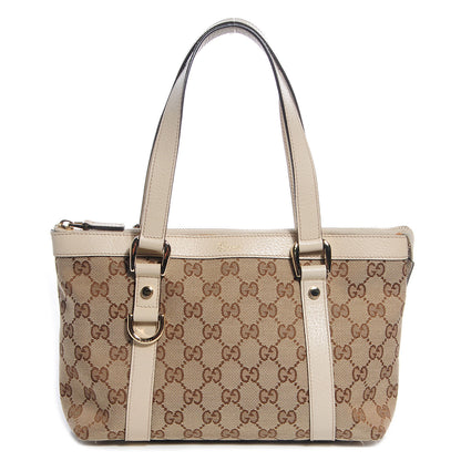 Gucci Monogram Small Abbey Tote Off White 1 of 8