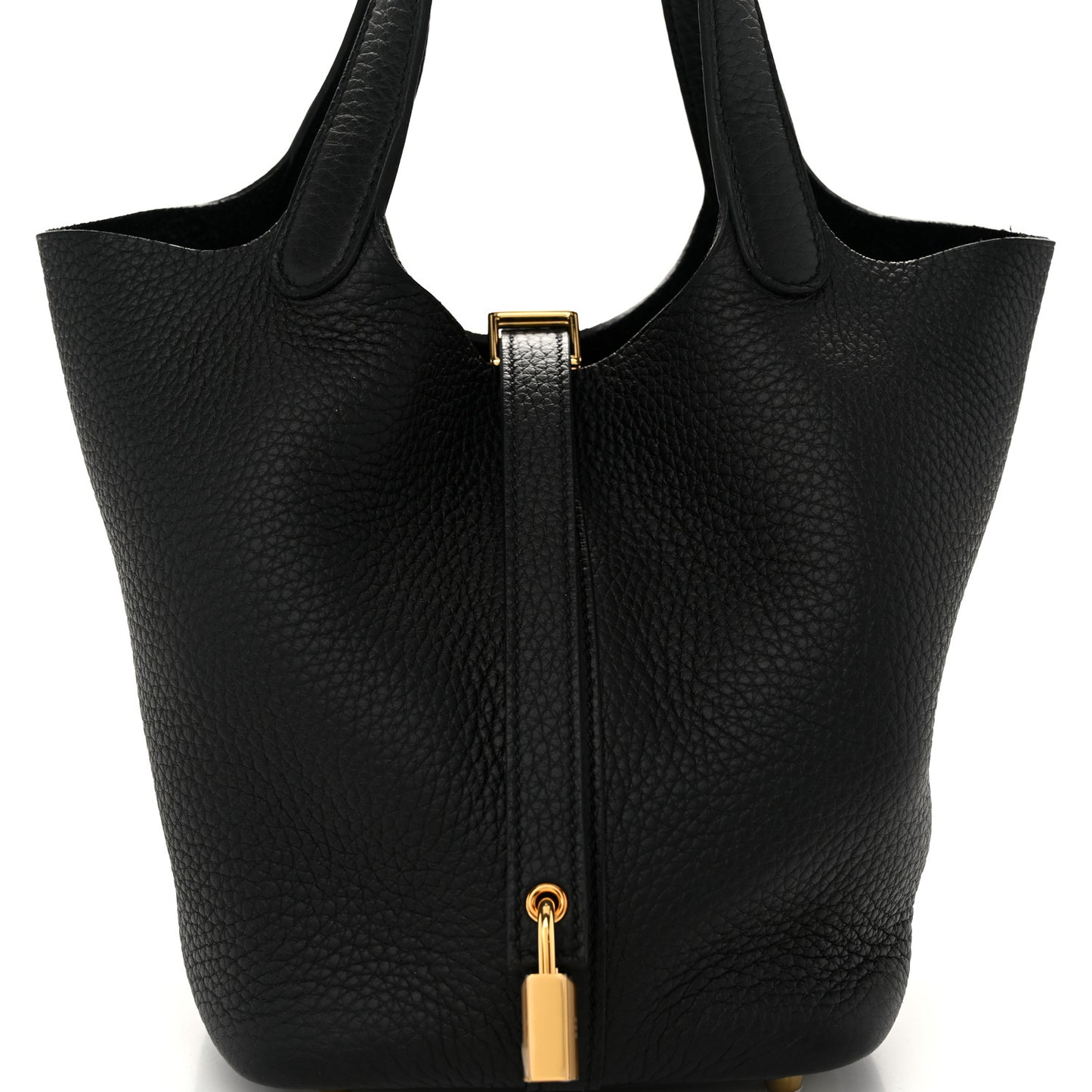 Taurillon Clemence Picotin Lock 18 PM Black