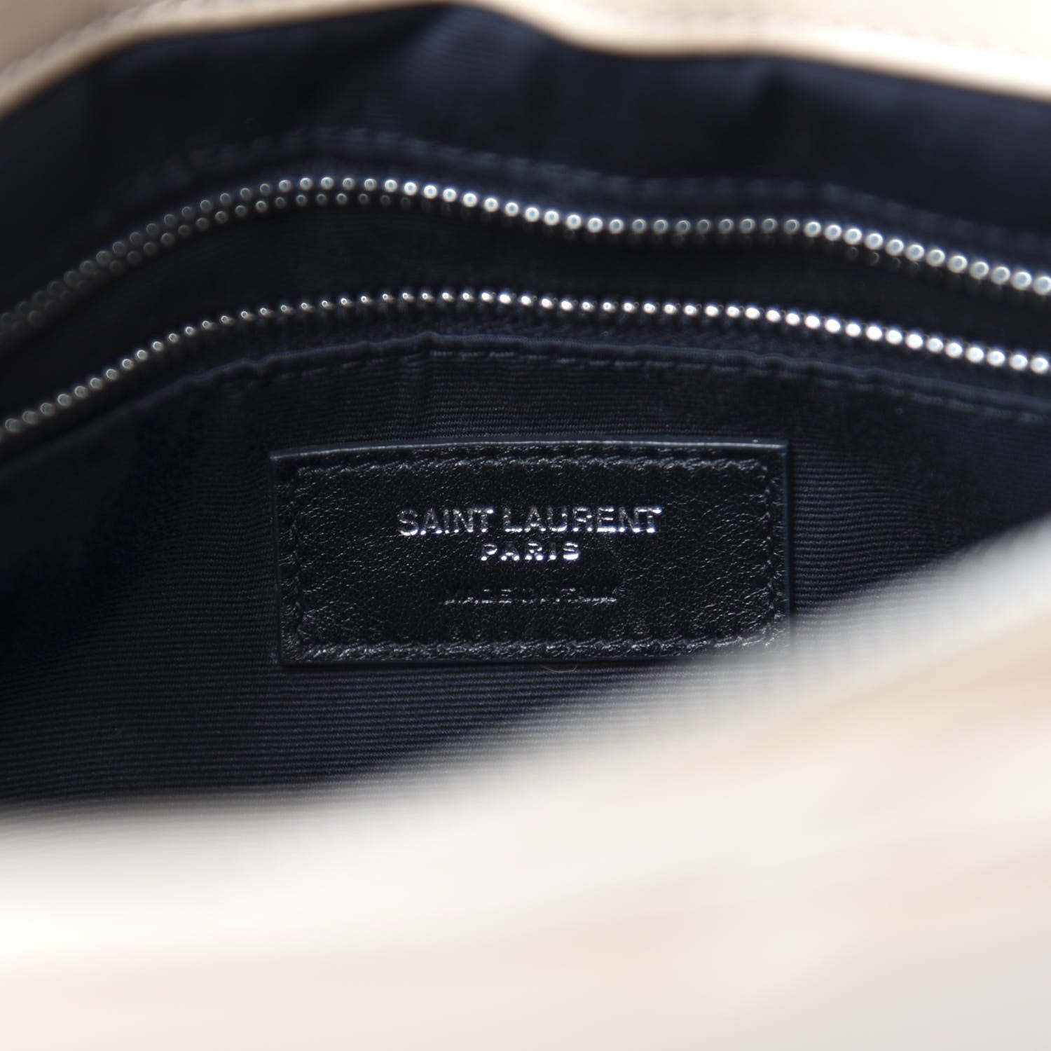 Saint Laurent Calfskin Y Quilted Monogram Medium Loulou Chain Satchel Dark Beige 8 of 11