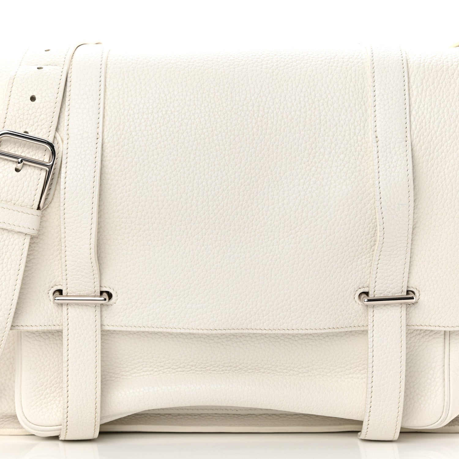 Hermes Taurillon Clemence Steve 35 White 8 of 20