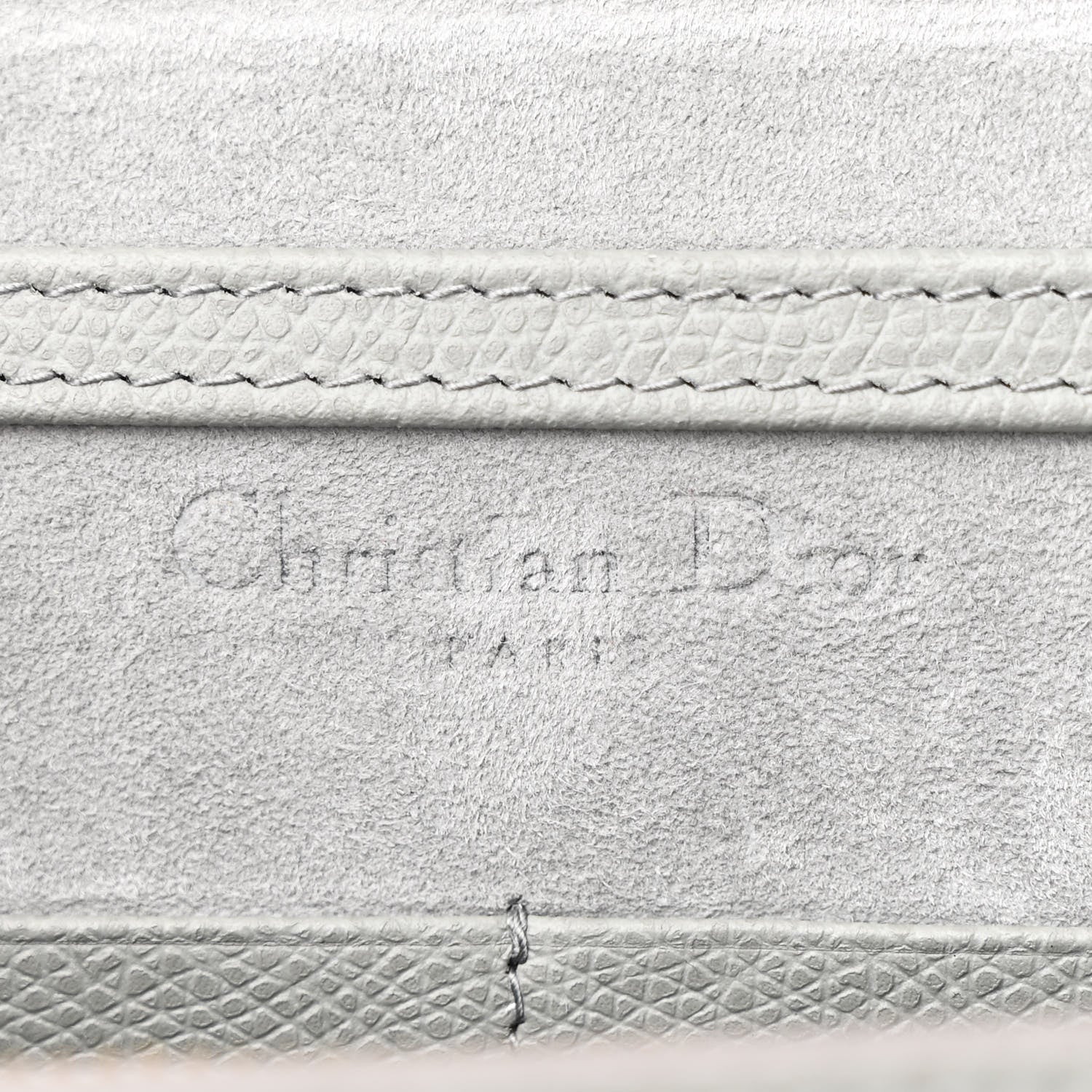 Christian Dior Calfskin 30 Montaigne 2 in 1 Pouch Grey 6 of 10