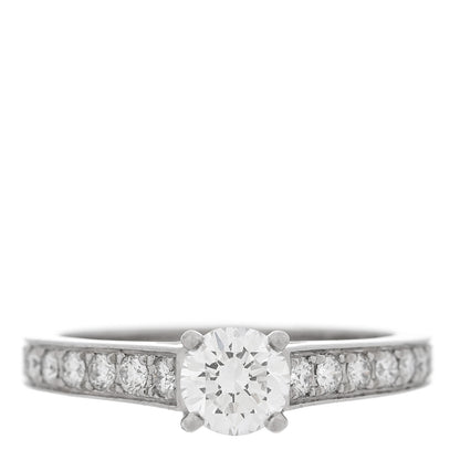 Cartier Platinum Diamond .35ct 1895 Solitaire Engagement Ring 45 3.25 1 of 7