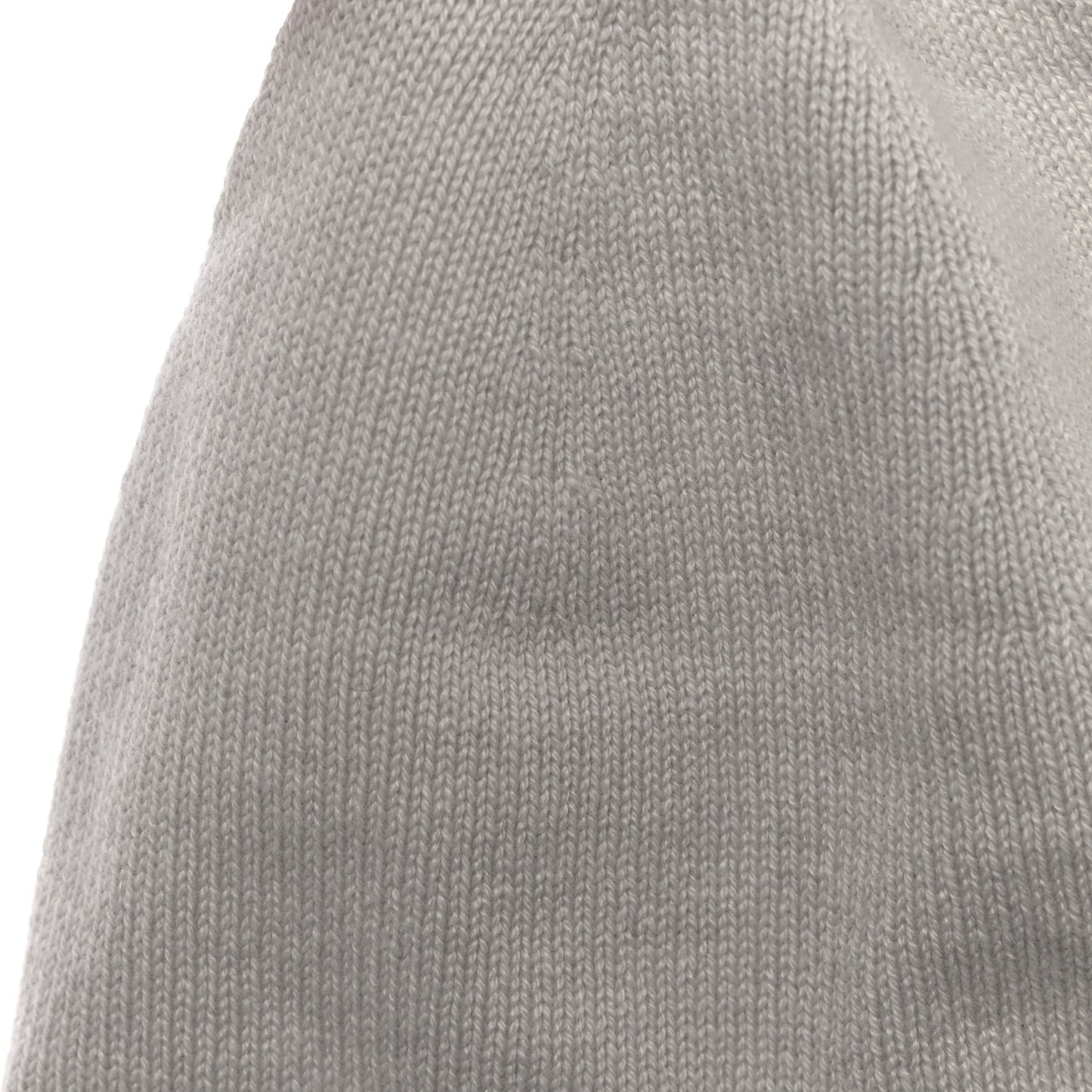 Cashmere Blend CC Beanie Hat White Navy Blue