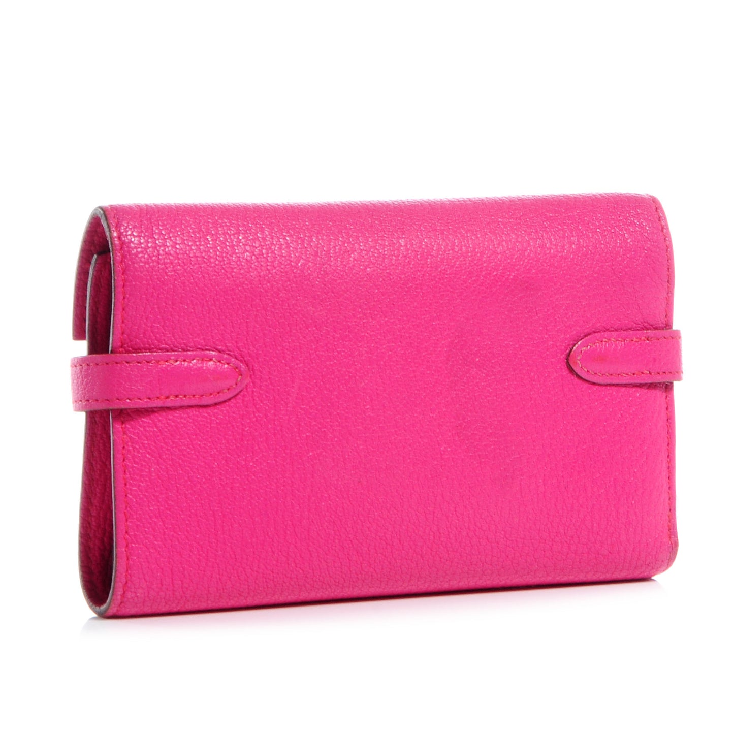 Chèvre Mysore Medium Kelly Wallet Rose Shocking