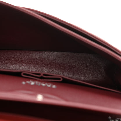 Chanel Lambskin Quilted Medium Double Flap Burgundy 5 of 10