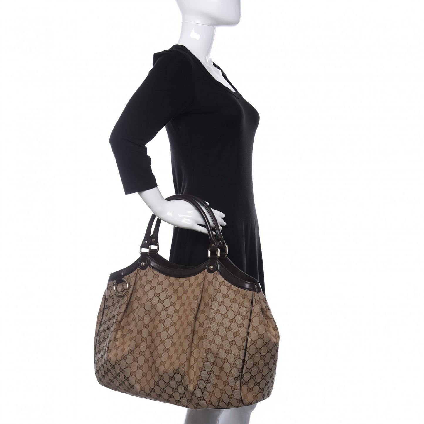 Monogram Large Sukey Tote Dark Brown