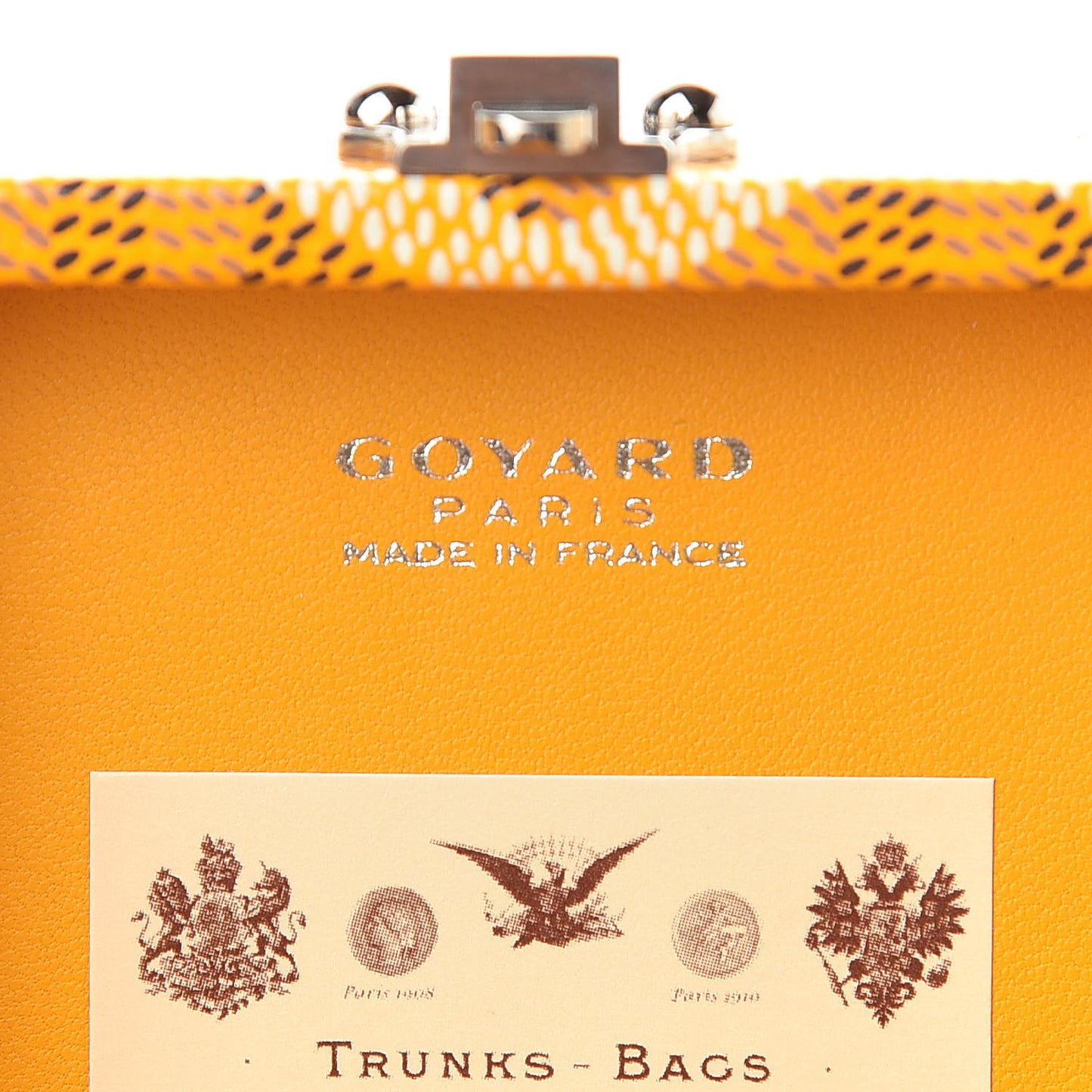 Goyardine Regence Mini Trunk Yellow