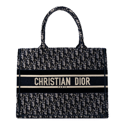 Christian Dior Oblique Velvet Medium Book Tote Blue Multicolor 1 of 18