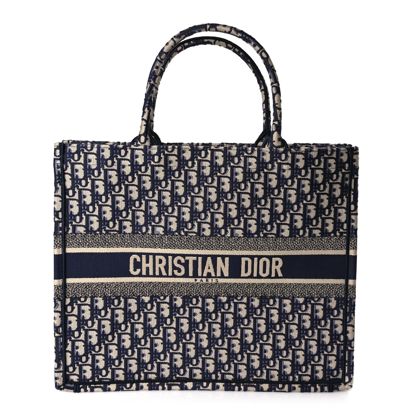 Oblique Large Book Tote  Blue Multicolor