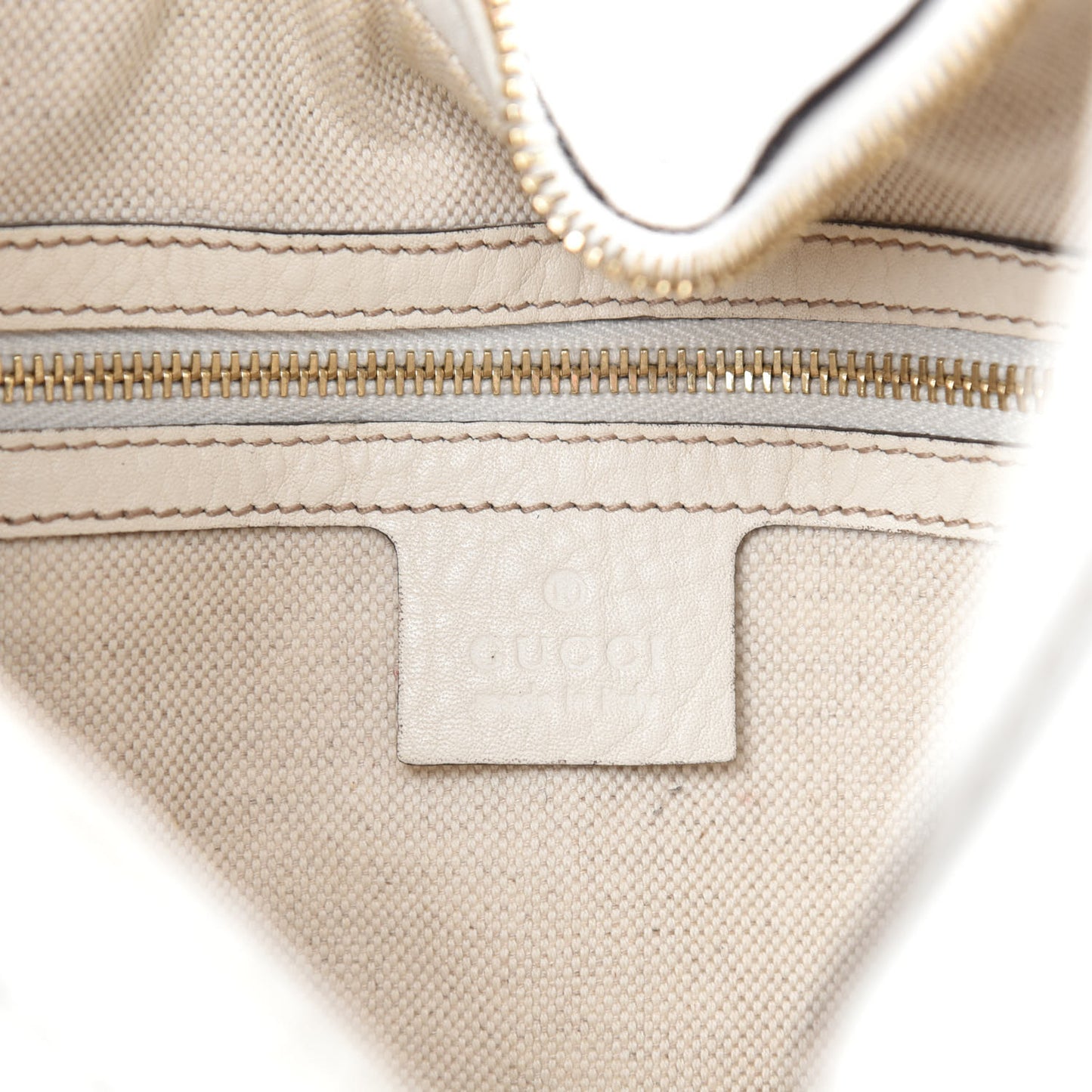 Calfskin Horsebit Web Hobo White