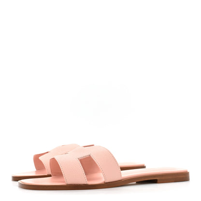 Hermes Epsom Oran Sandals 39 Rose Pale 4 of 9
