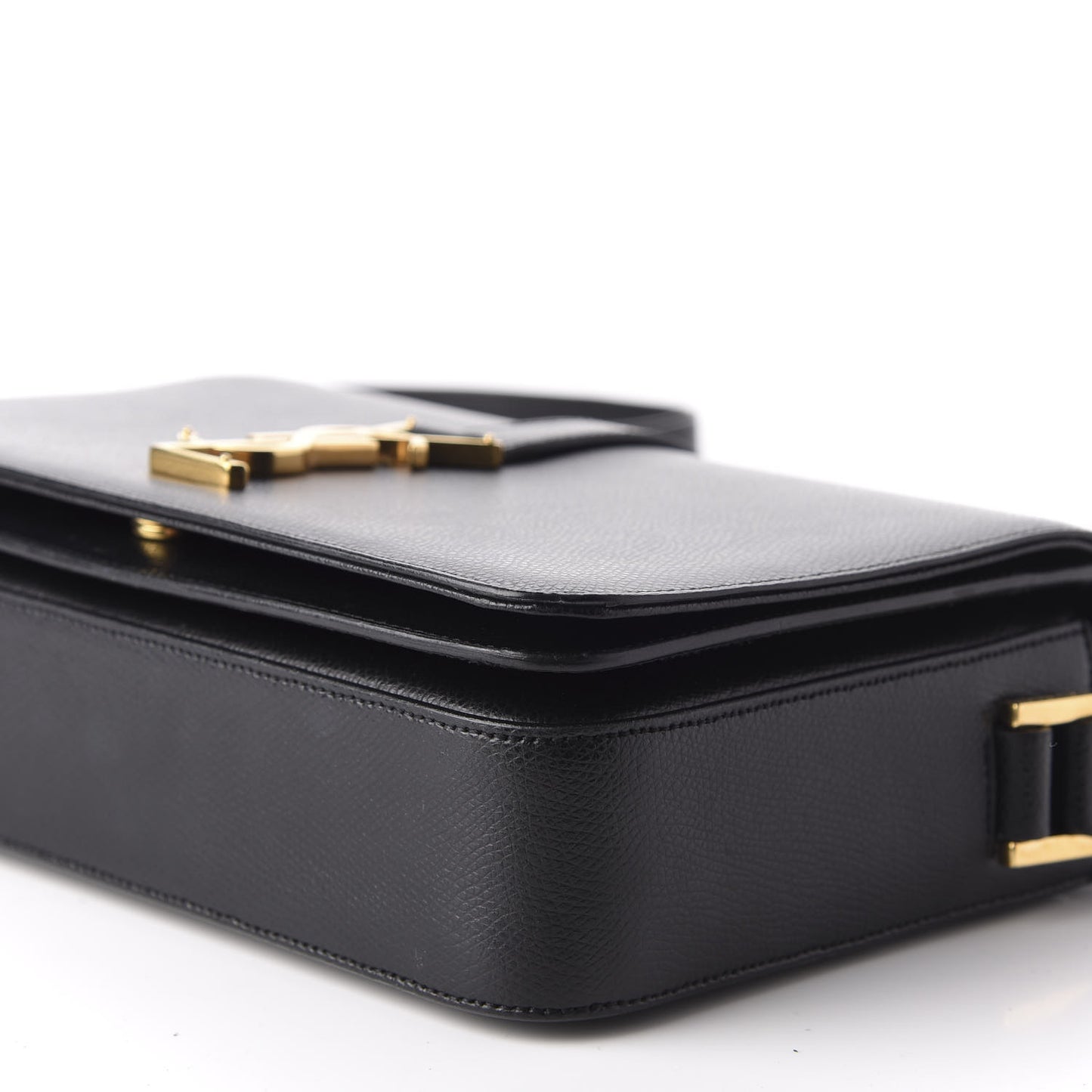 Textured Calfskin Medium Classic Monogram Universite Bag Black