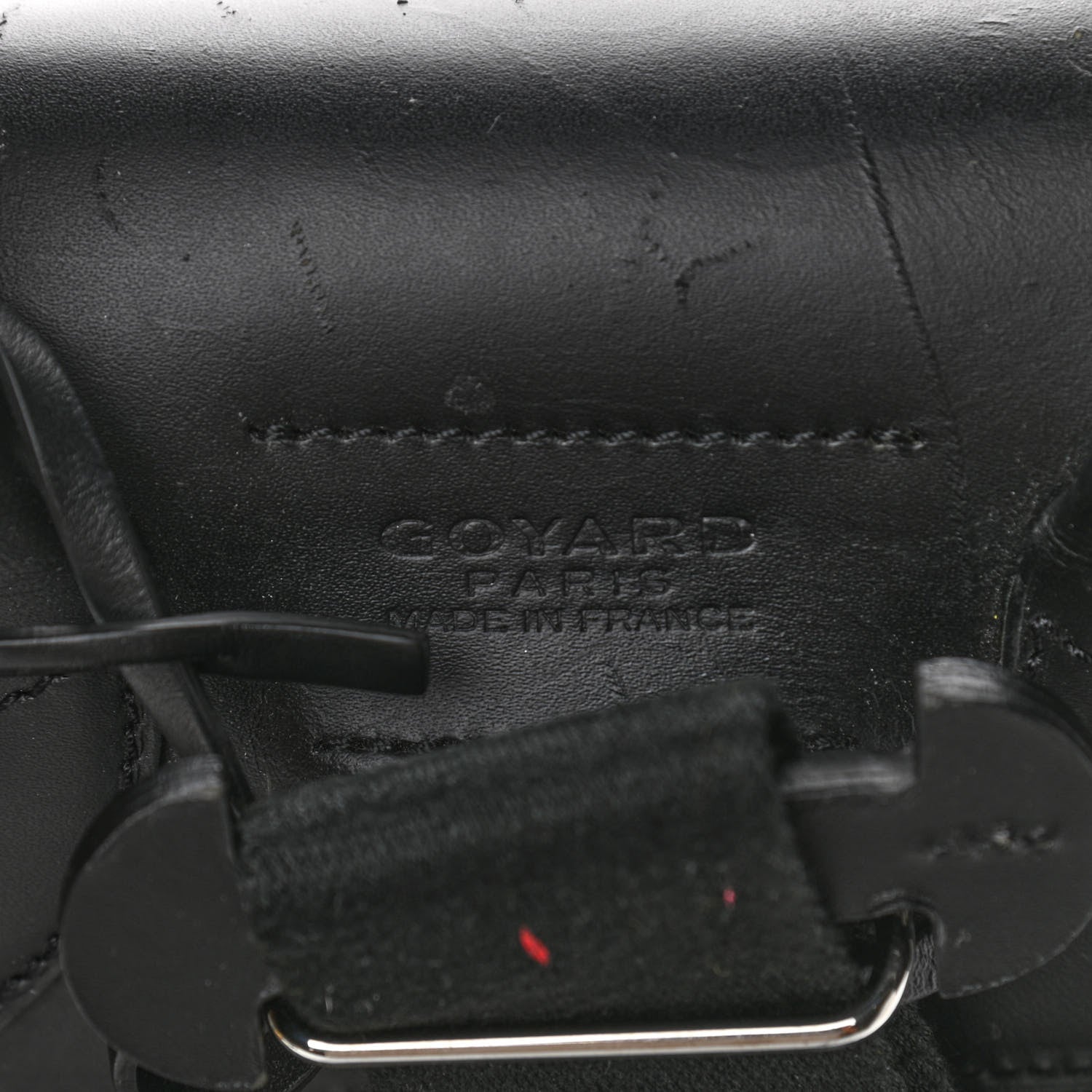 Goyard Goyardine Calfskin Alpin MM Backpack Black 9 of 14