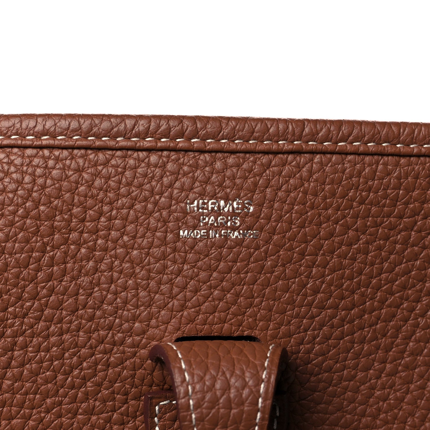 Hermes Taurillon Clemence Evelyne III GM Gold 6 of 11