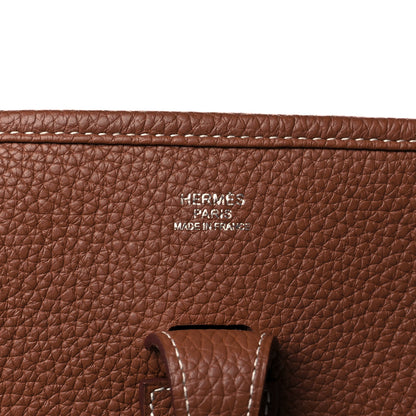 Hermes Taurillon Clemence Evelyne III GM Gold 6 of 11