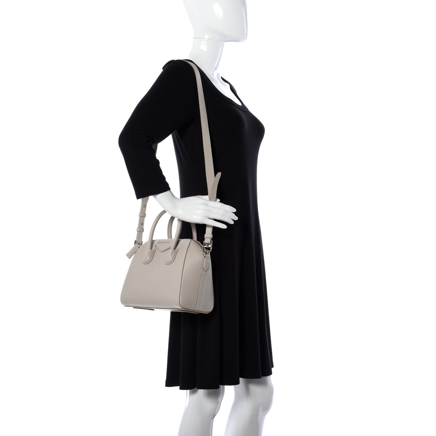 Sugar Goatskin Mini Antigona Natural