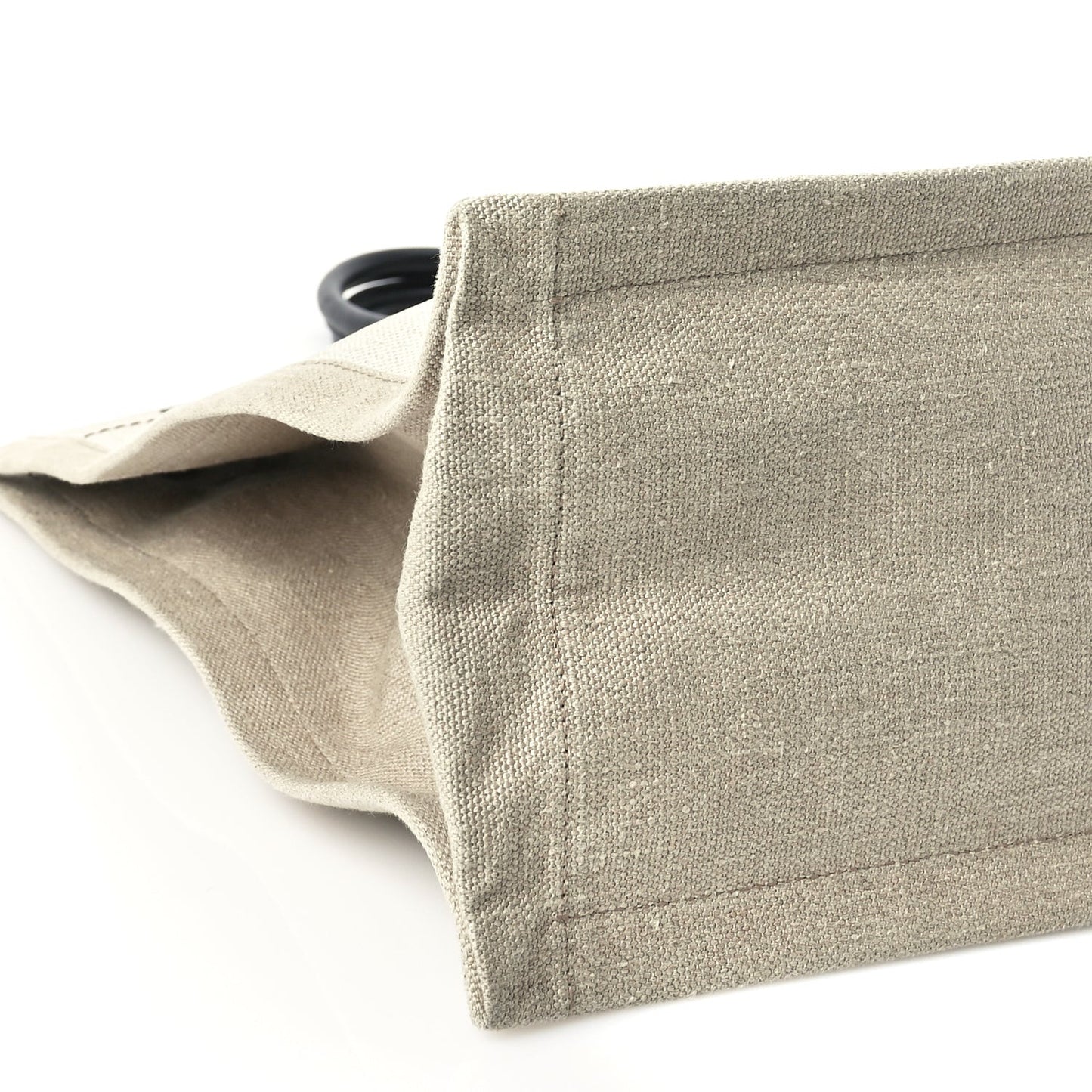 Linen Calfskin Rive Gauche Tote Optic White