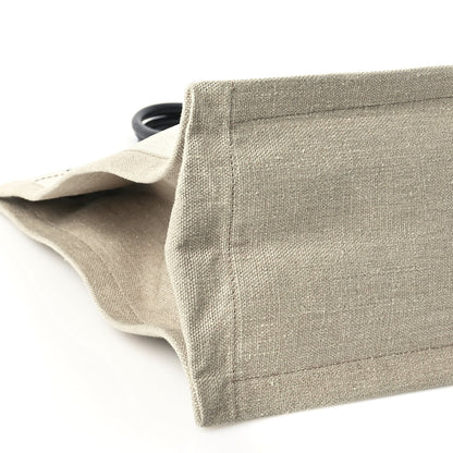 Saint Laurent Linen Calfskin Rive Gauche Tote Optic White 7 of 8