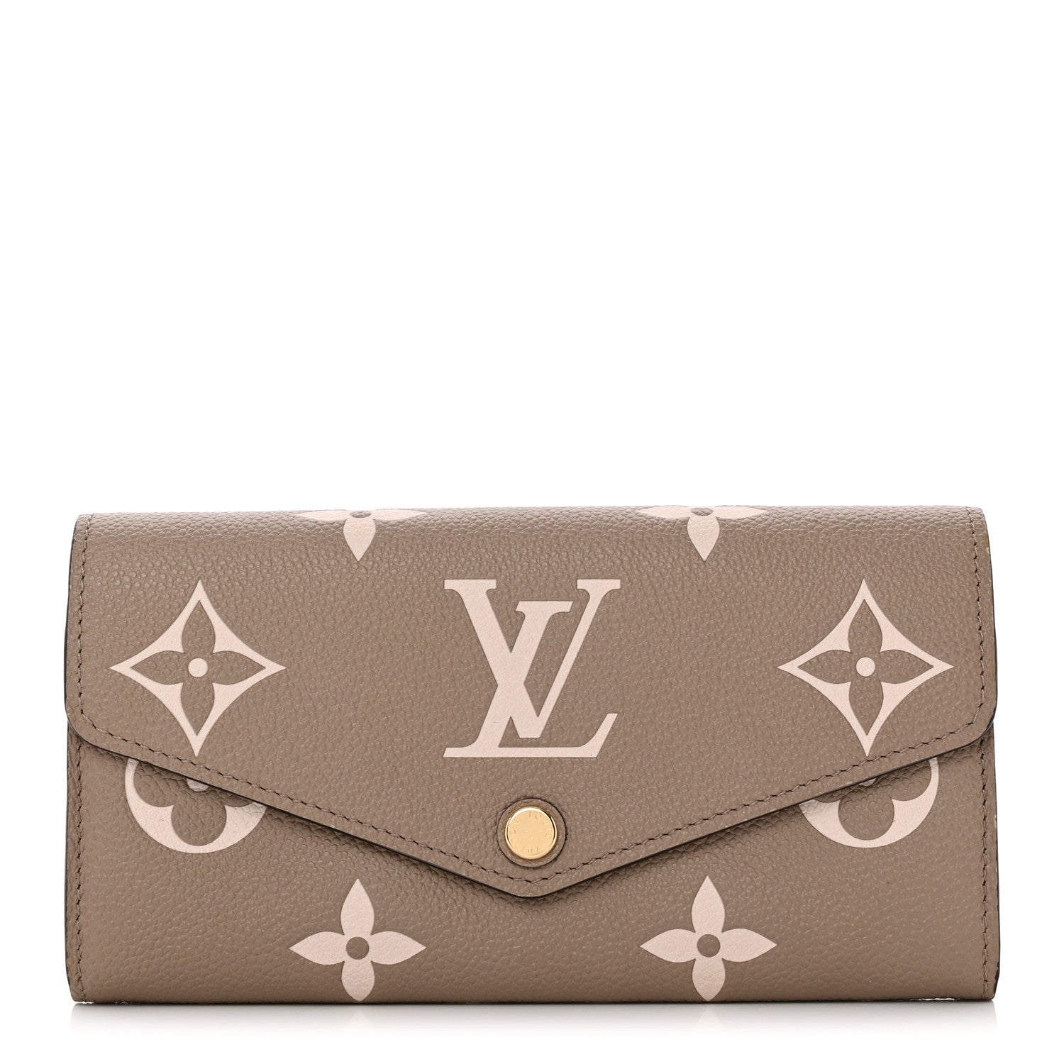 Louis Vuitton Empreinte Monogram Giant Sarah Wallet Tourterelle Creme 1 of 11