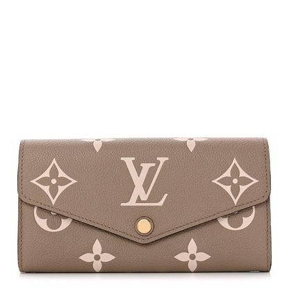 Louis Vuitton Empreinte Monogram Giant Sarah Wallet Tourterelle Creme 1 of 11