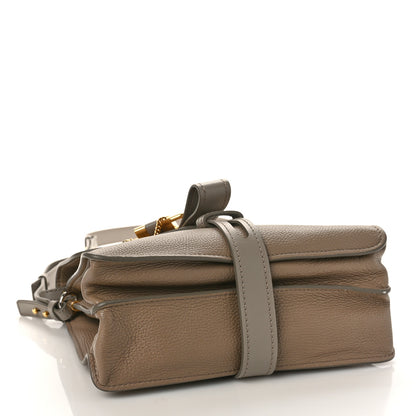 Chloe Shiny Grained Calfskin Small Aby Day Shoulder Bag Motty Grey 4 of 8