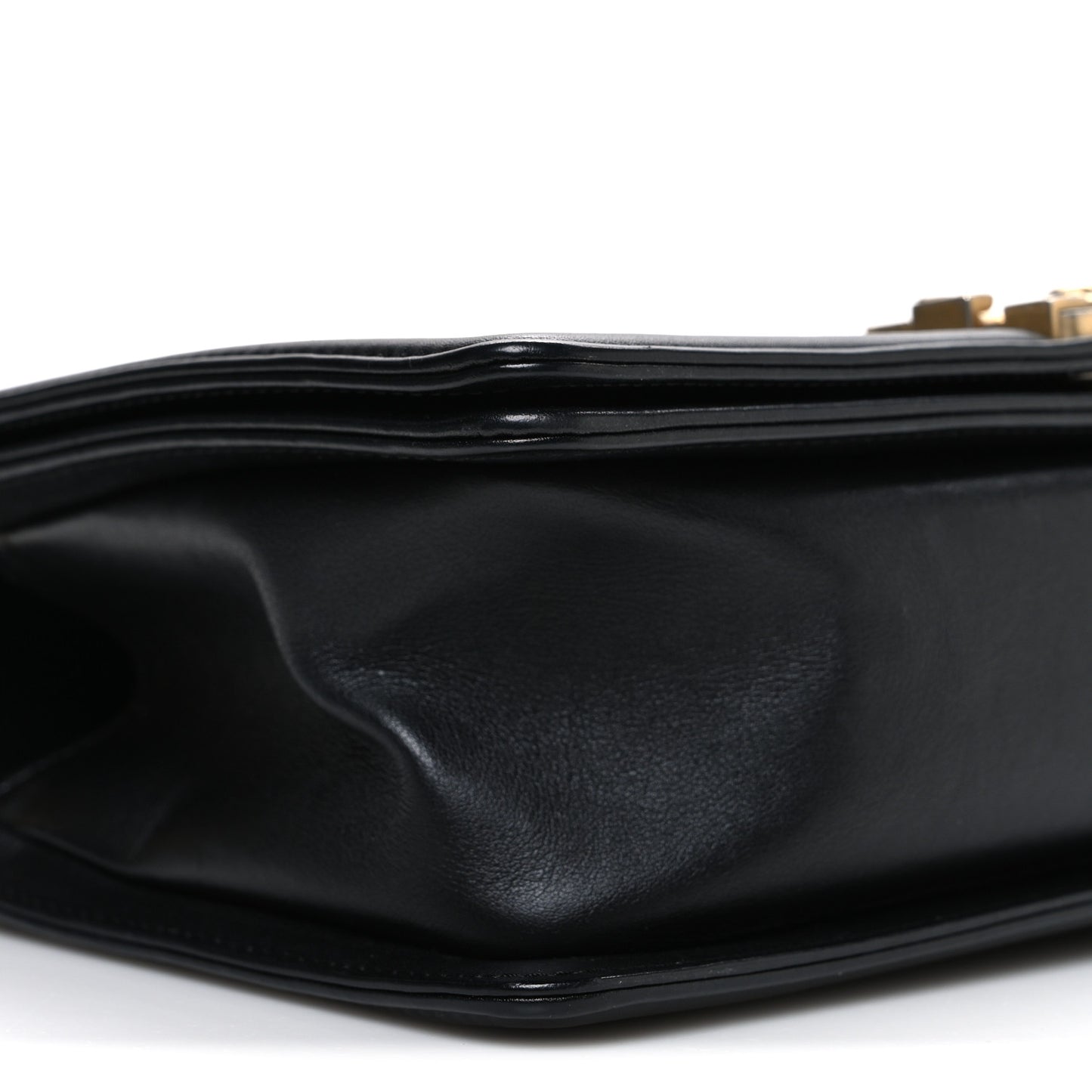 Calfskin Quilted Medium Boy Flap Black