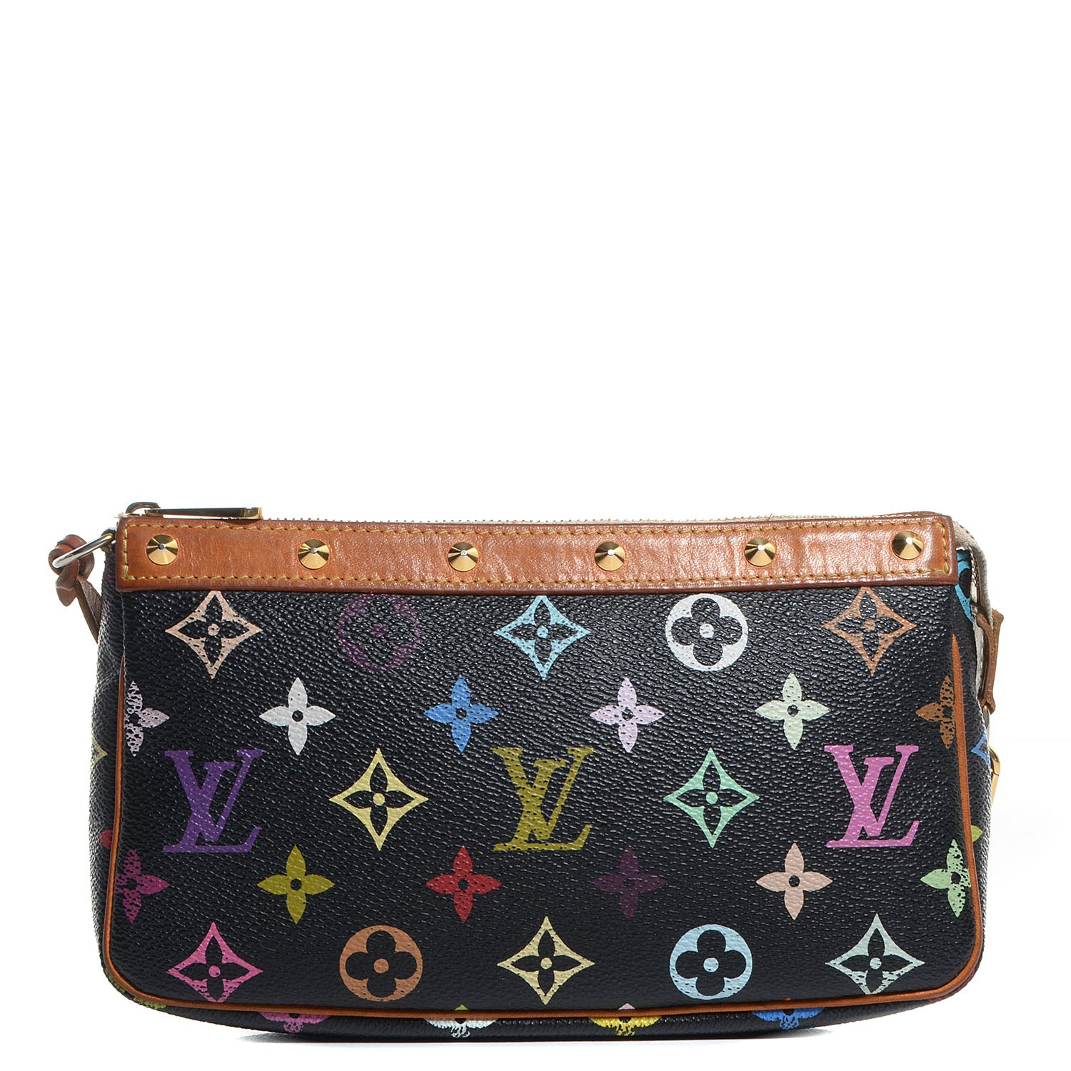 Louis Vuitton Monogram Multicolor Pochette Accessories Black 1 of 8