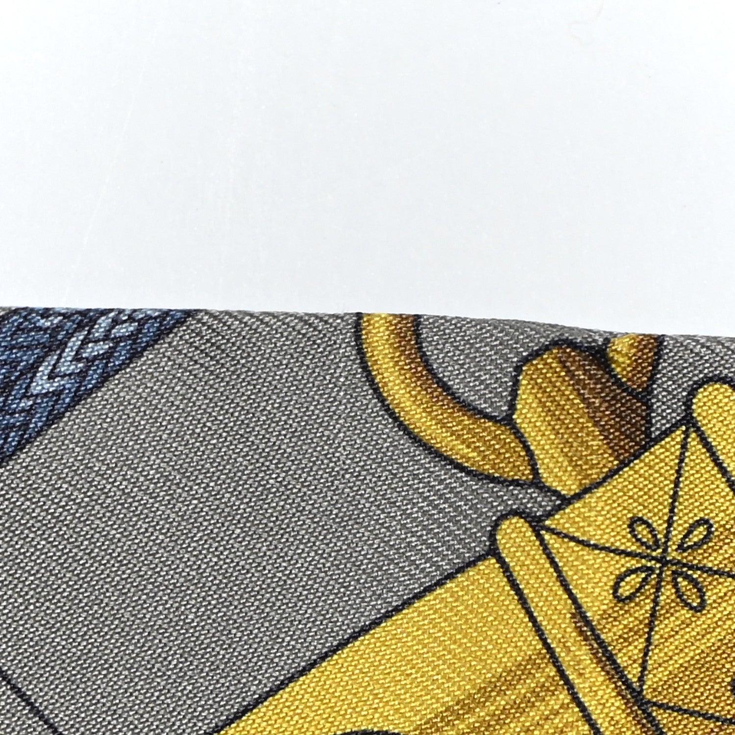 Hermes Silk Cliquetis Twilly Vert De Gris Anthracite 9 of 13