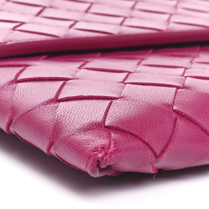 Bottega Veneta Nappa Intrecciato Flap Pouch Cinnabar 7 of 8