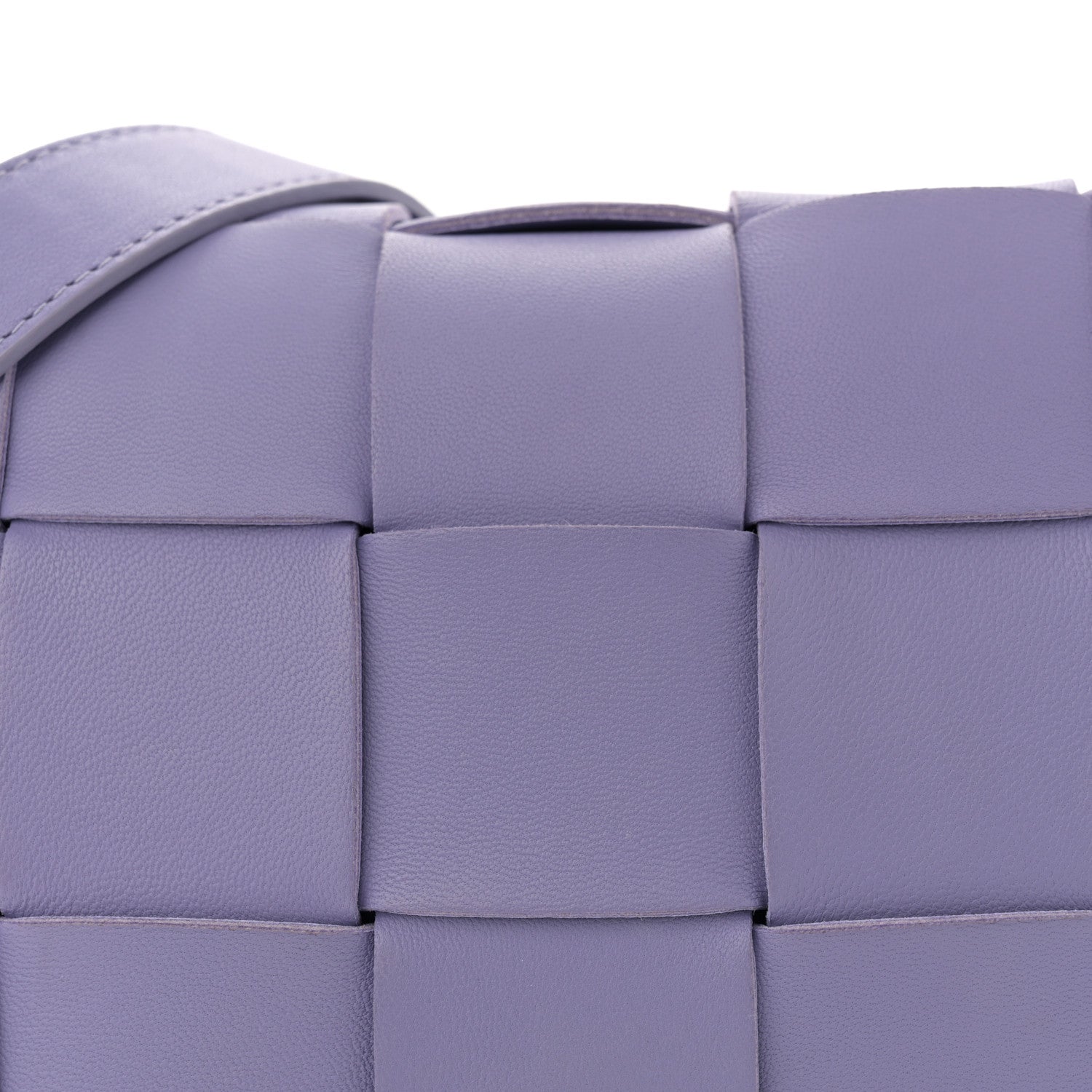 Bottega Veneta Lambskin Intreccio Cassette Crossbody Bag Wisteria 8 of 12