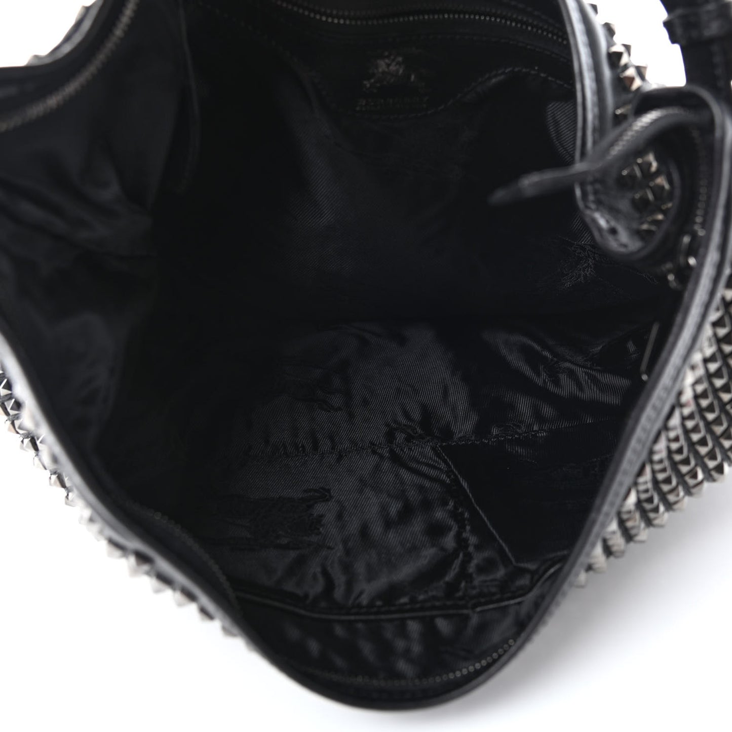 Calfskin Studded Hoxton Hobo Black