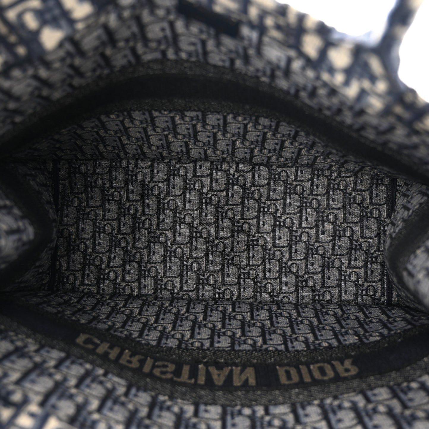 Oblique Book Tote Blue Multicolor