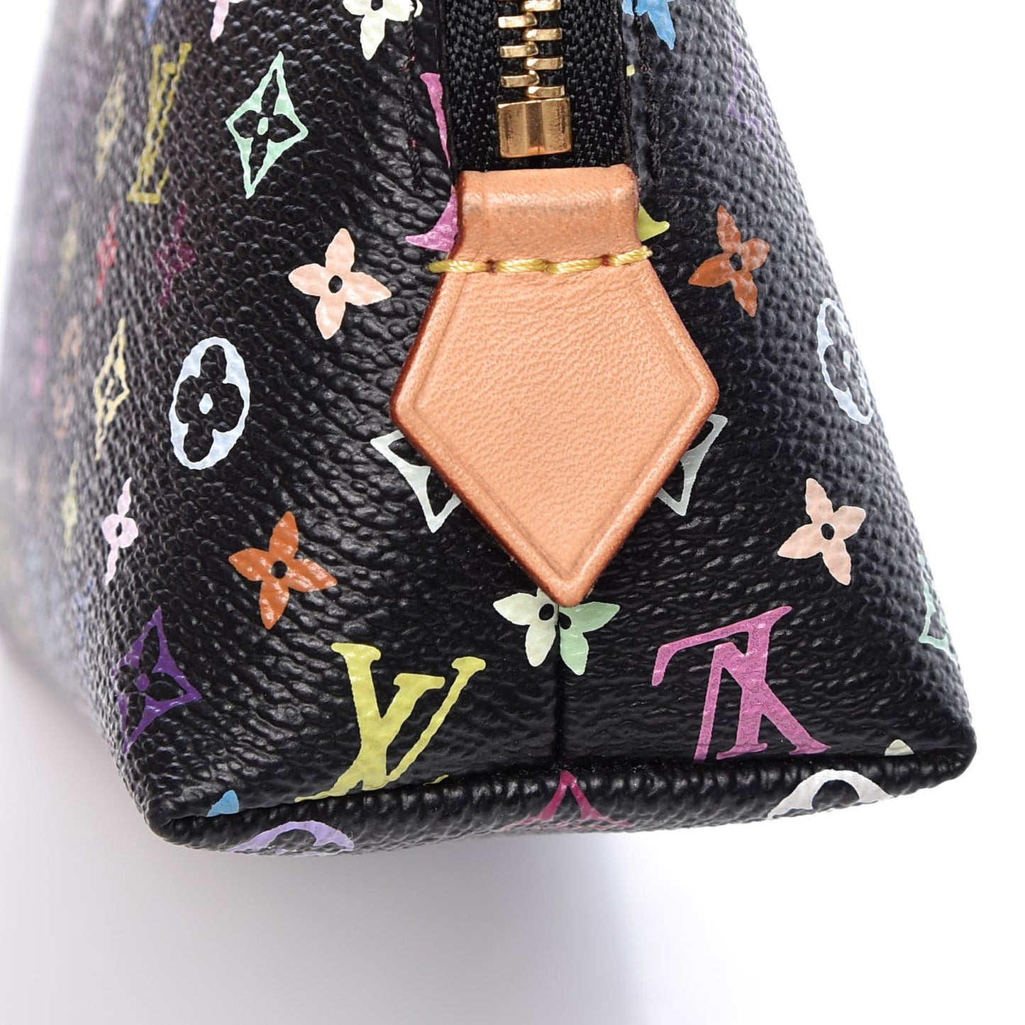 Monogram Multicolor Cosmetic Pouch Black Grenade