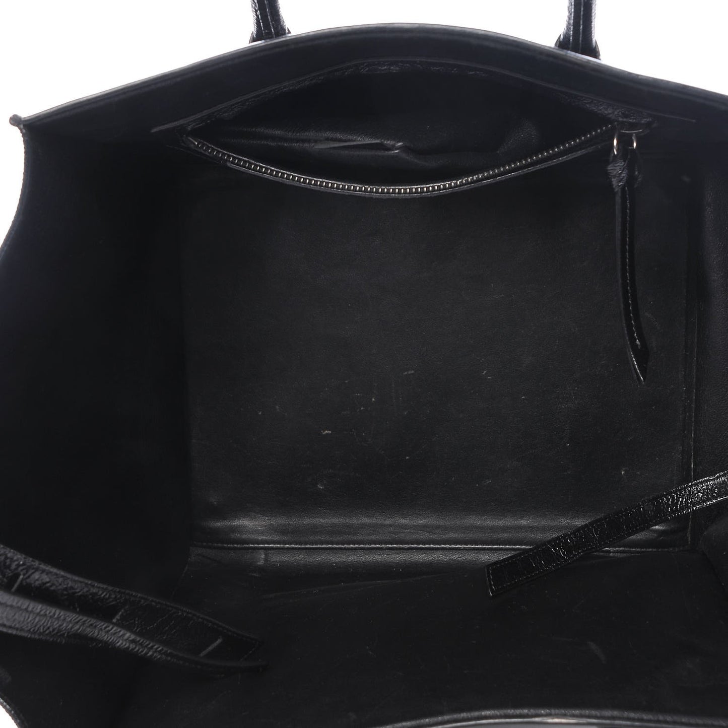 Shiny Goatskin Medium Phantom Luggage Black