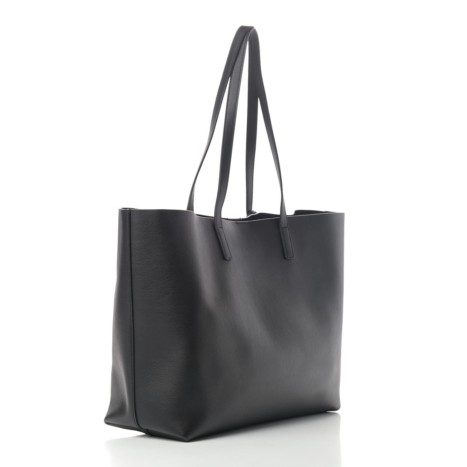 Saint Laurent Calfskin Large Shopping Tote Black 3 of 5