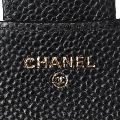 Chanel Caviar Quilted Compact Flap Wallet Black 6 of 8
