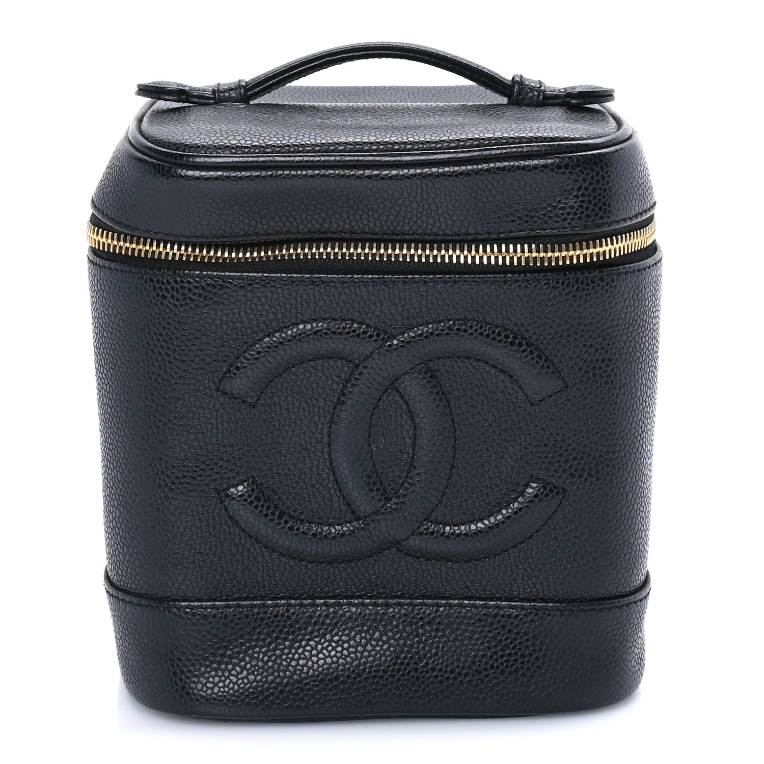 Chanel Caviar Vanity Cosmetic Case  Black 1 of 7