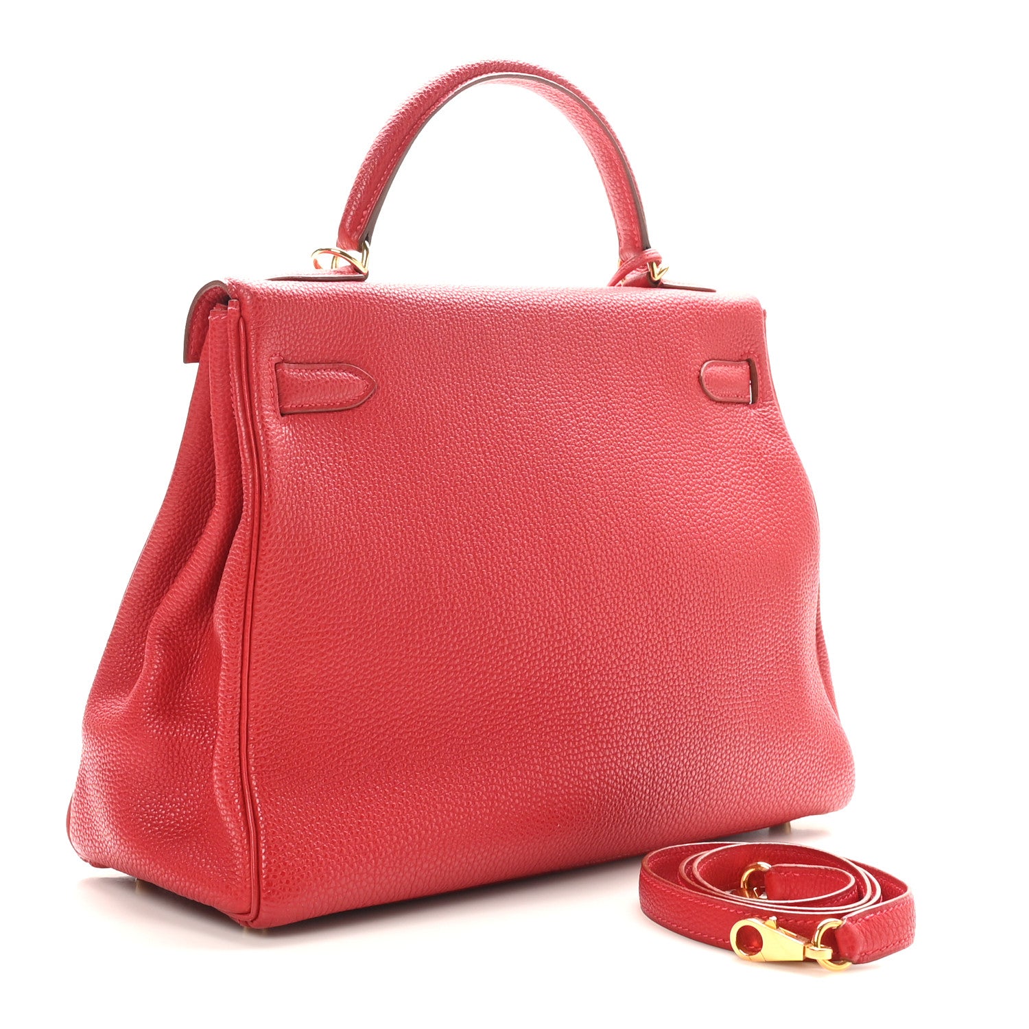 Hermes Togo Kelly Retourne 32 Rouge Casaque 3 of 10