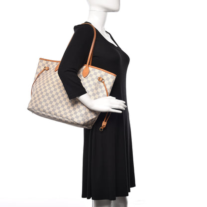Louis Vuitton Damier Azur Neverfull MM 2 of 14