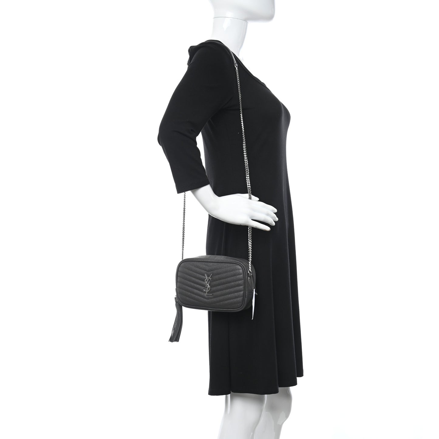Grain De Poudre Matelasse Monogram Mini Lou Camera Bag Asphalt
