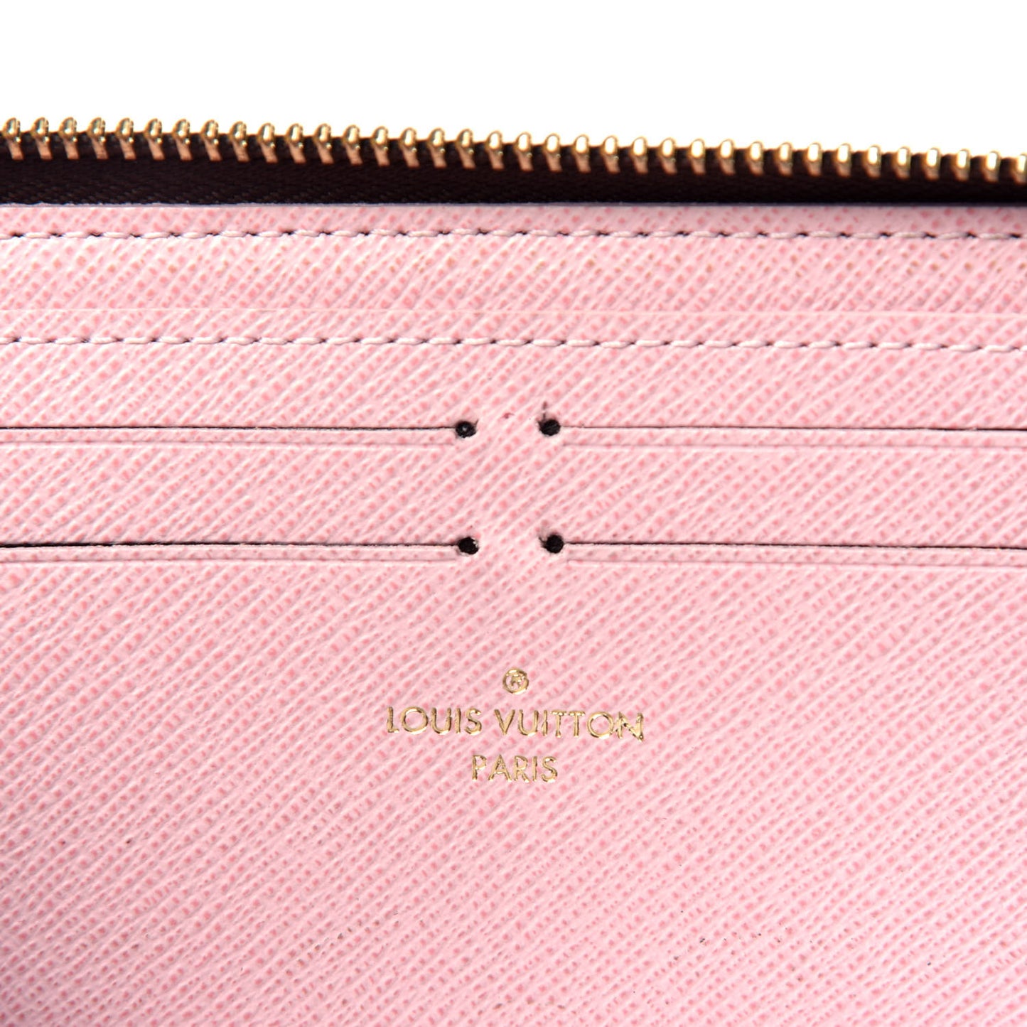 Monogram Clemence Wallet Rose Ballerine