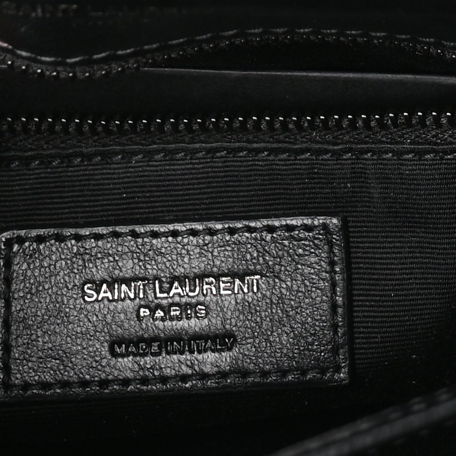 Saint Laurent Calfskin Y Quilted Monogram Monochrome Toy Loulou Crossbody Bag Black 5 of 8