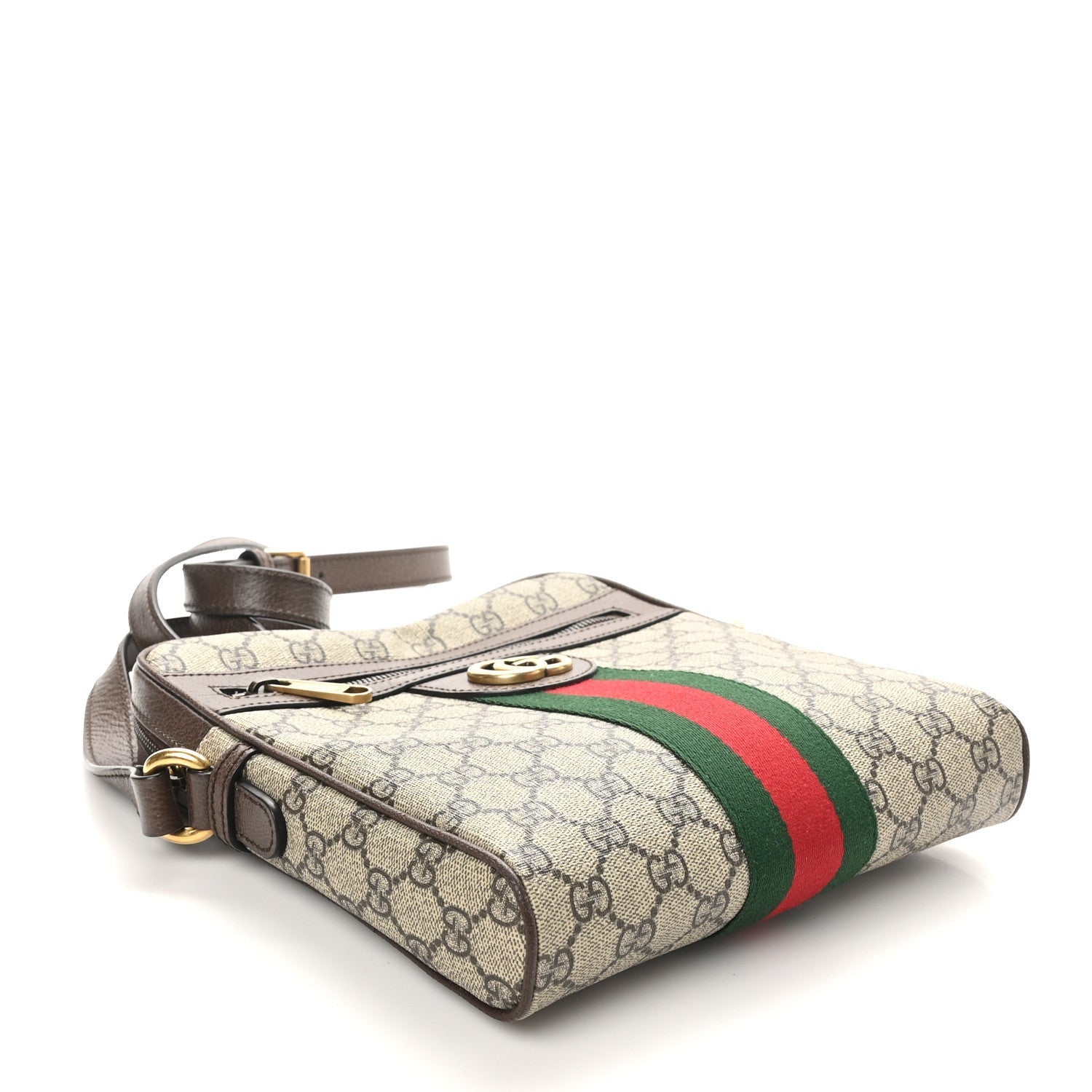 Gucci GG Supreme Monogram Web Small Ophidia Messenger Bag Brown 4 of 7