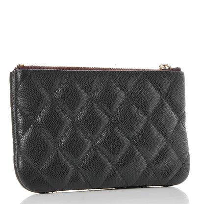 Chanel Caviar Quilted Small Cosmetic Case Black 3 of 7