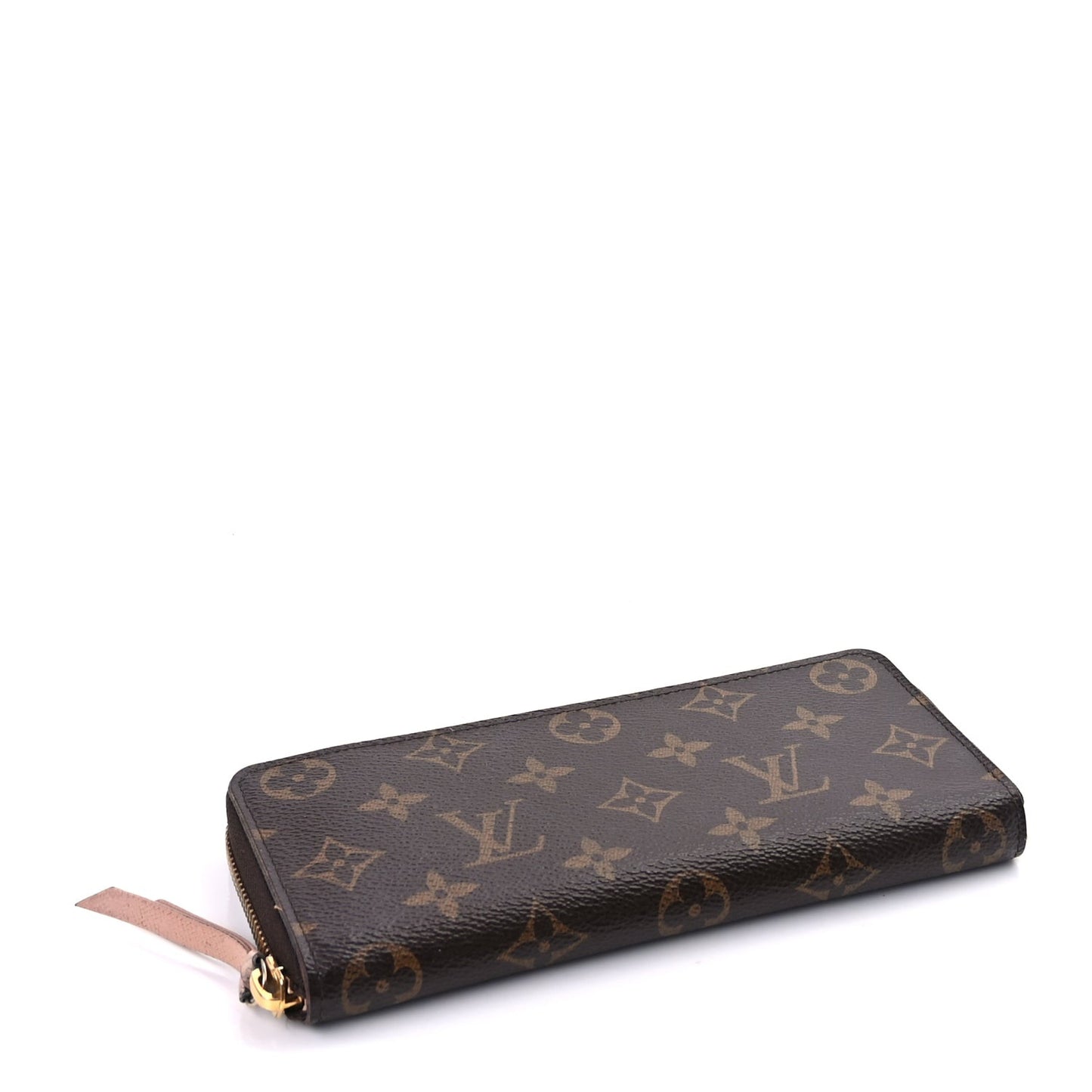 Monogram Clemence Wallet Rose Ballerine