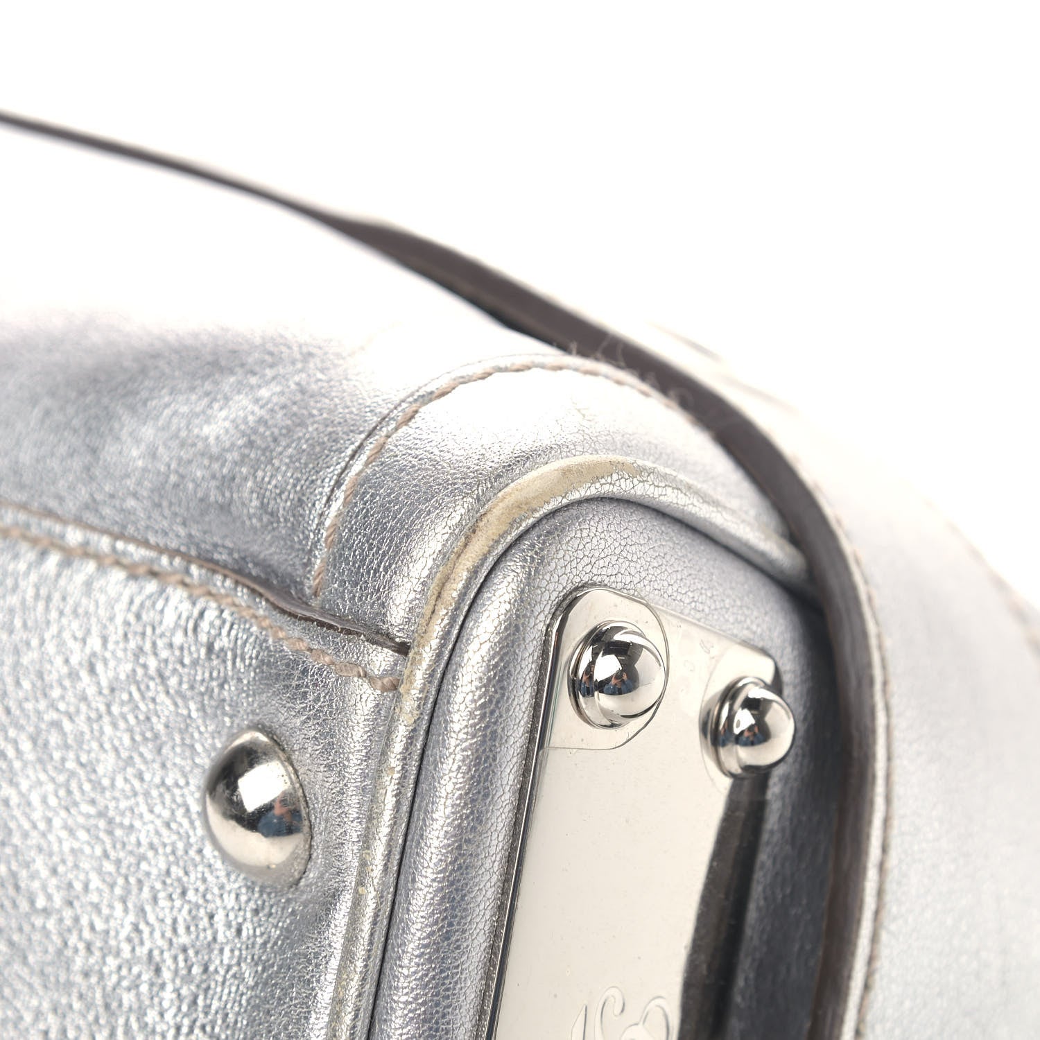 Gucci Metallic Calfskin Romy Boston Silver 14 of 17