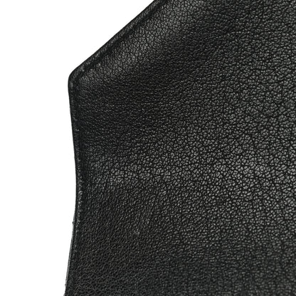 Saint Laurent Sheepskin Matelasse Chevron Monogram Medium College Bag Black 11 of 12