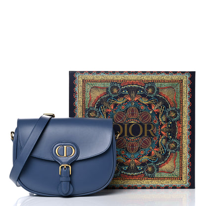Christian Dior Box Calfskin Medium Bobby Flap Denim Blue 13 of 13