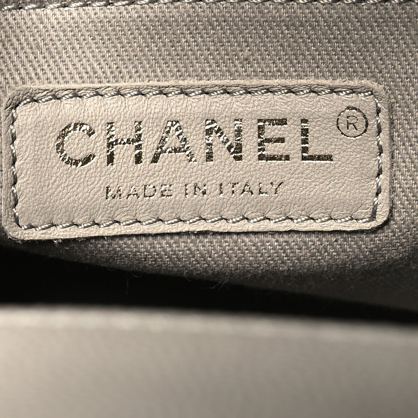 Caviar Quilted Small Business Affinity Shopping Bag Grey