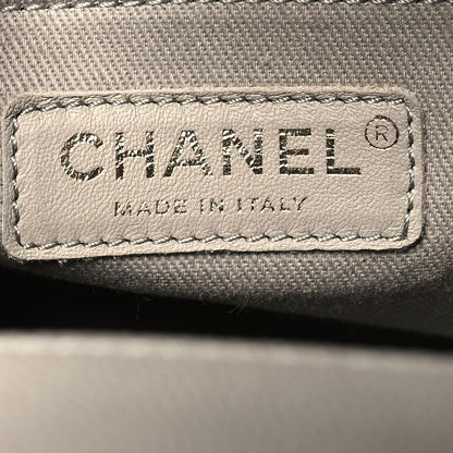 Chanel Caviar Quilted Small Business Affinity Shopping Bag Grey 6 of 10